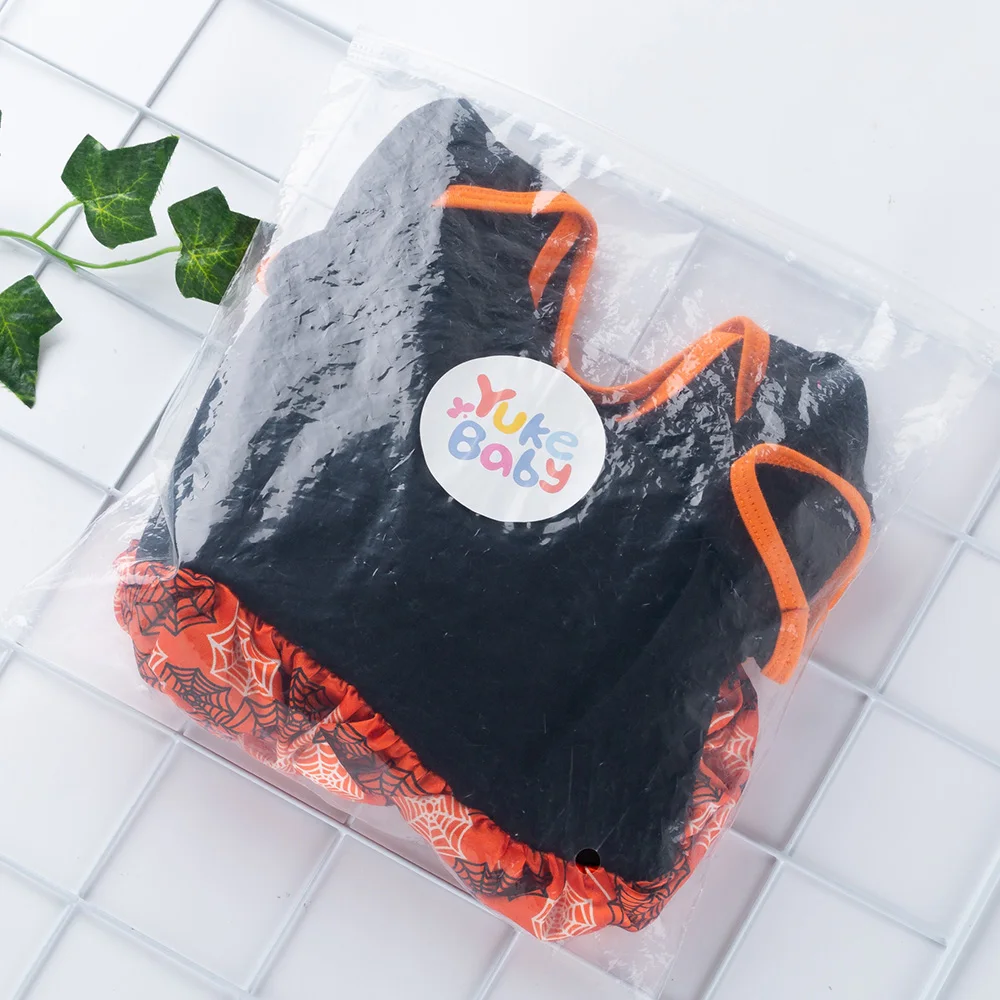 Комплект одежды из 4 предметов, комбинезон, комплект с платьем, одежда для маленьких детей Одежда для маленьких детей, костюм на Хэллоуин для девочки, костюмы