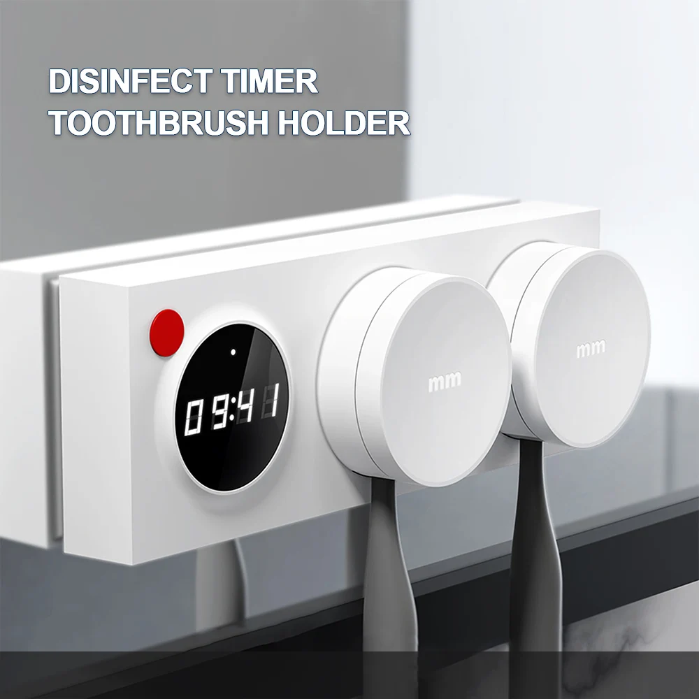 Amazon Trending 3-Speed Mode Toothbrush Storage & Sterilizer Box UVC Light Toothbrush Sanitizer Holder