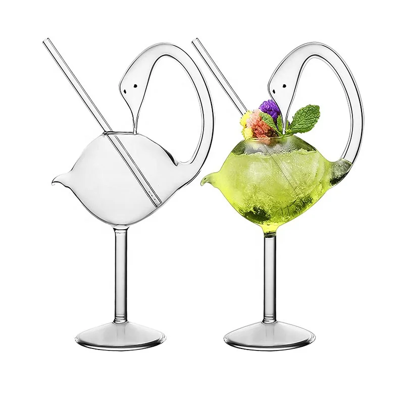 Swan Cocktail Glasses Creative Drinking Glasses Unique Wine Glasses  Margarita Glass For Cocktail Wine Martini Tequila
