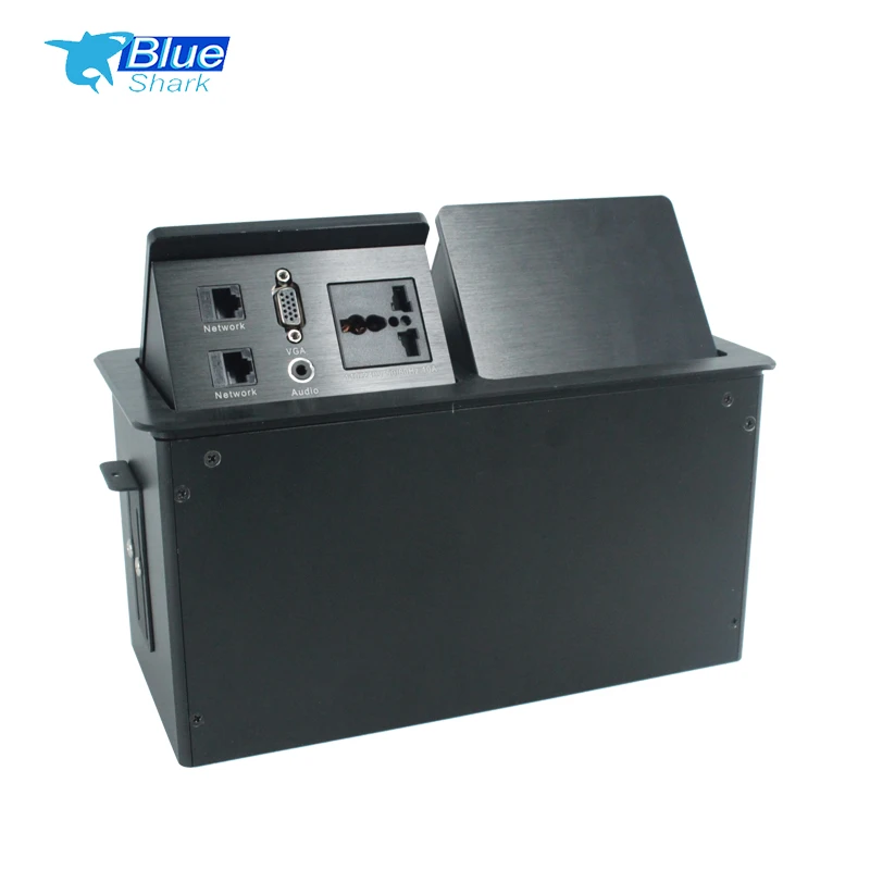 Factory OEM Pop-up Power Sockets Power USB A+C HDMI Network Interface Concealed Connection Box with Usb Multimedia Interface