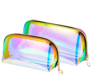 Waterpoof Girls Laser Tpu Makeup Holographic Cosmetic Bag