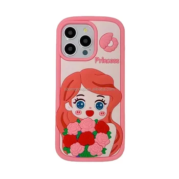 NEW Pretty Mobile Phone Shell Case for iPhone 16 15 14 13 12 11 Pro Max Phone Case Princess Smart Phone Cover Girls
