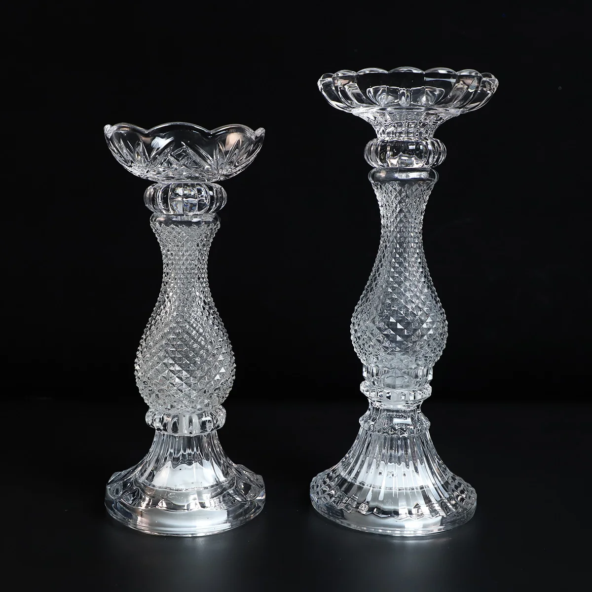 party home decor candle holder crystal antique candle holder blown glass candle