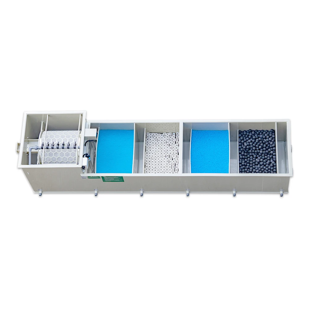 QihangRAS Home Use All in One Biological Filter for Koi Pond Wholesale 50m3/h Aquaculture Aquarium Fish Pond Combine Drum Filter