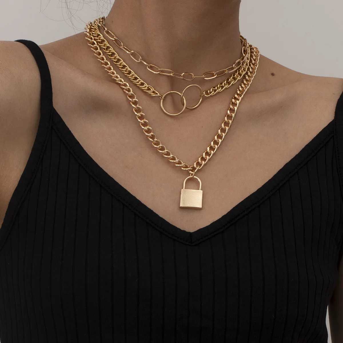 Multi Layer Stainless Steel Necklaces 