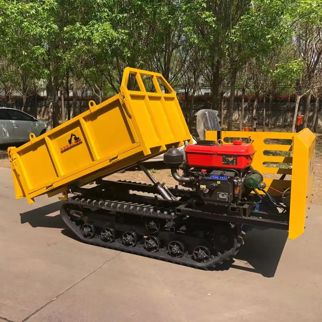 All Terrain Track Mini Dumper 1 Ton Small Crawler Dumper Loader