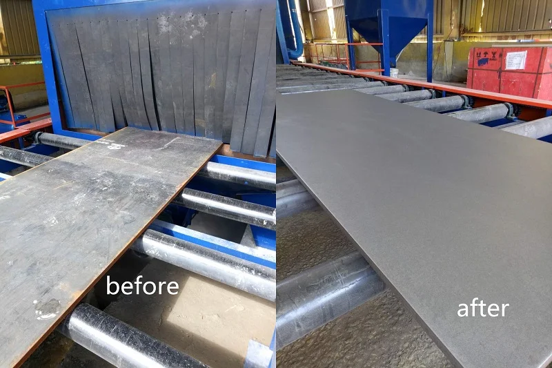 H Beam Steel Plate Shot Blast Cleaning Machinesteel Plate Pretreatment