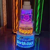Large tricolor light powder yellow and blue