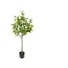 Árbol de limón artificial de un solo tallo de 1,2 m