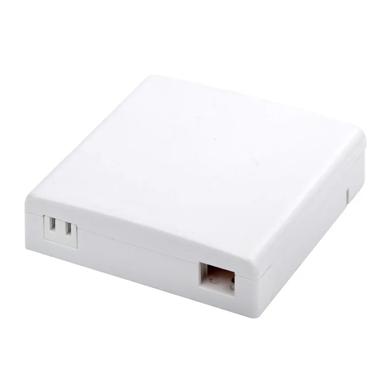 Fast Delivery 86 Type 2 Core Desktop Small Ftth roset , SC Fiber Optic Wall Terminal Box Fiber Optic Faceplate Face Plate