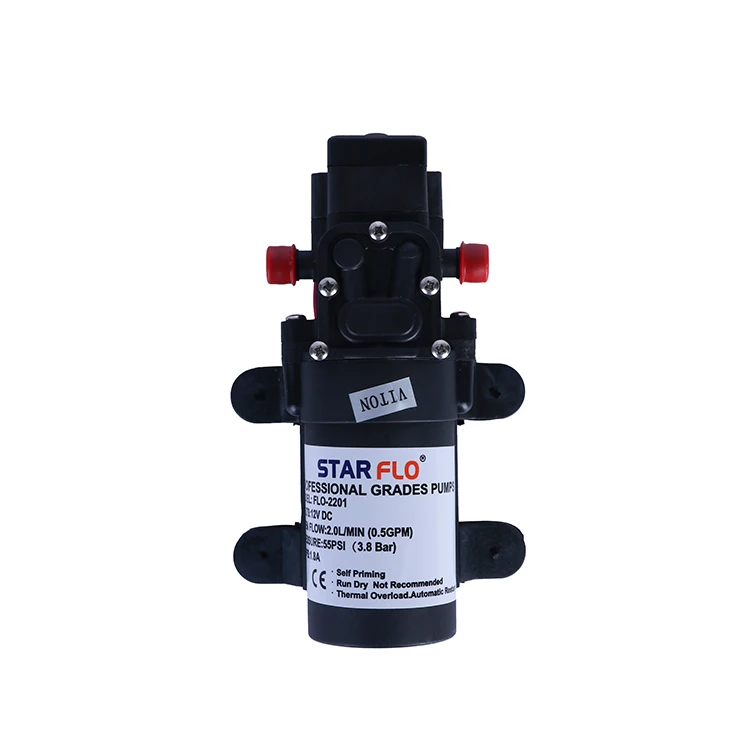 STARFLO 12 Volt 24 Volt DC Diaphragm Water Pump RV Sprayer Agriculture 2LPM Diaphragm Pump for Sprayer