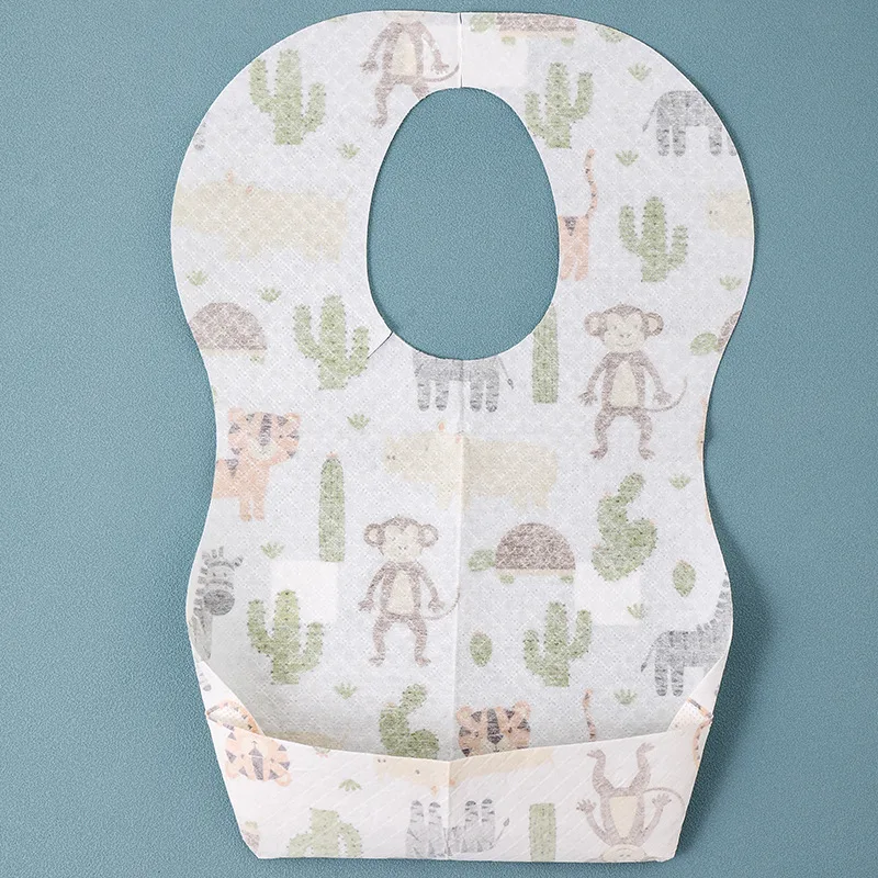 Baby and Infant Disposable Travel Bibs Soft Leakproof for Toddlers Babies feeding and traveling supplier