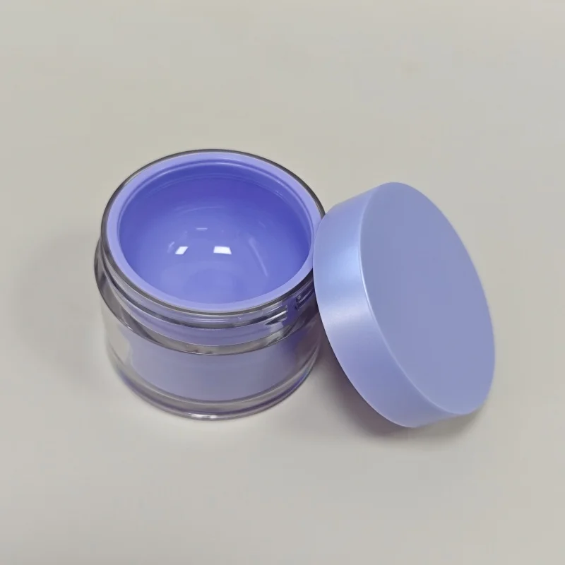Factory Refillable PET Cream Cosmetic Packaging Jar Matte Cap 10g 30g 50g Cream Jar Container