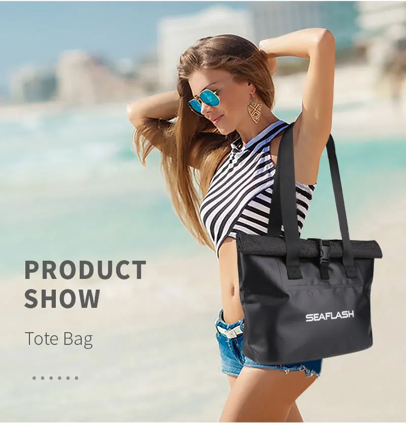 High Quality 500D PVC Pouch Promotional Hand Bag Waterproof foldable  Tote Shopping Bag
