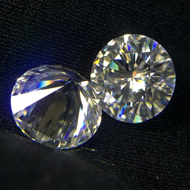 Камень муассанит что за камень как выглядит Quality Stone Synthetic Gemstone Round Cut Moissanite Loose Gemstone For Jewelry