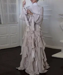 Boutique Wholesale 2026 Summer New Fashionable French Elegant Ruffled Slim Fit Women's Dress
