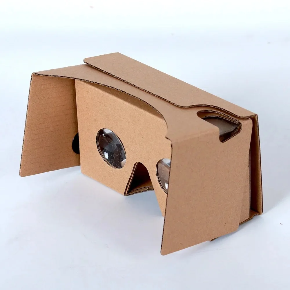 Customizable 3D Virtual Reality VR Glasses Cardboard Headset for Smartphones Made From Durable Paper Material