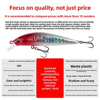 Stainless Steel Hovering Mino Fake Bait Remote Pour Pumping Stop Lure Bait Dead Fly System Cow-mouth Mandarin Fish Perch – Lure – view 3