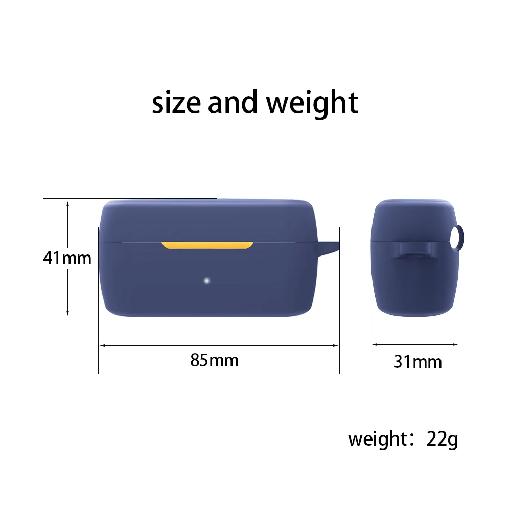 Waterproof Silicone Case for Skullcandy JIB True Earbuds Cover