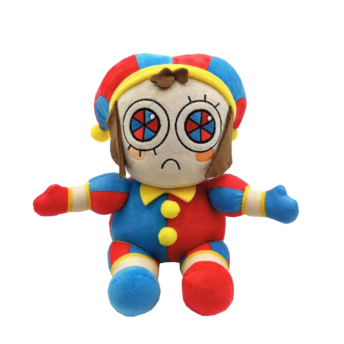 Digital Circus 25cm Plush Toy Stuffed Pomni Jester Palmny Doll PP Cotton Filled Circus Clown Stuffed Animals
