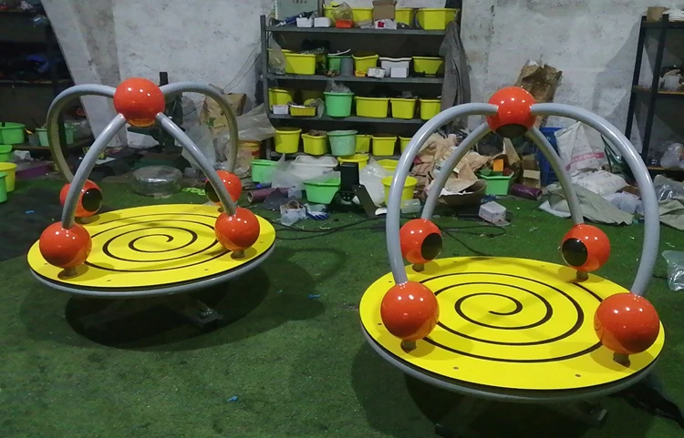 Wholesale Children's Outdoor Carousel Kindergarten Playground Equipment Game Rotating Seat Set