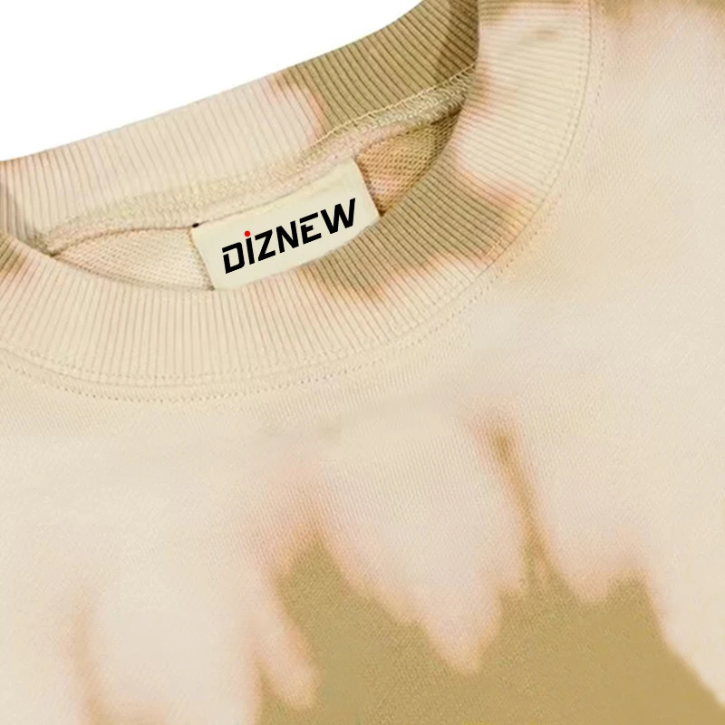 DiZNEW have a graf day Letter Print hoodie Vintage crewNeck Tie-Dye french Terry Sweatshirt supplier