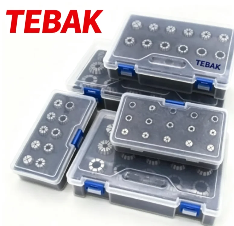 TEBAK Factory Supply ER8 ER11 ER16 ER20 ER25 ER32 ER40 ER50 Precision ER Collet Sets