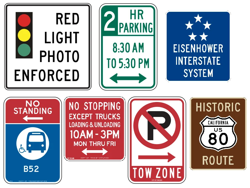 Custom Warning Sign Reflective Aluminum Sheeting No Parking High ...
