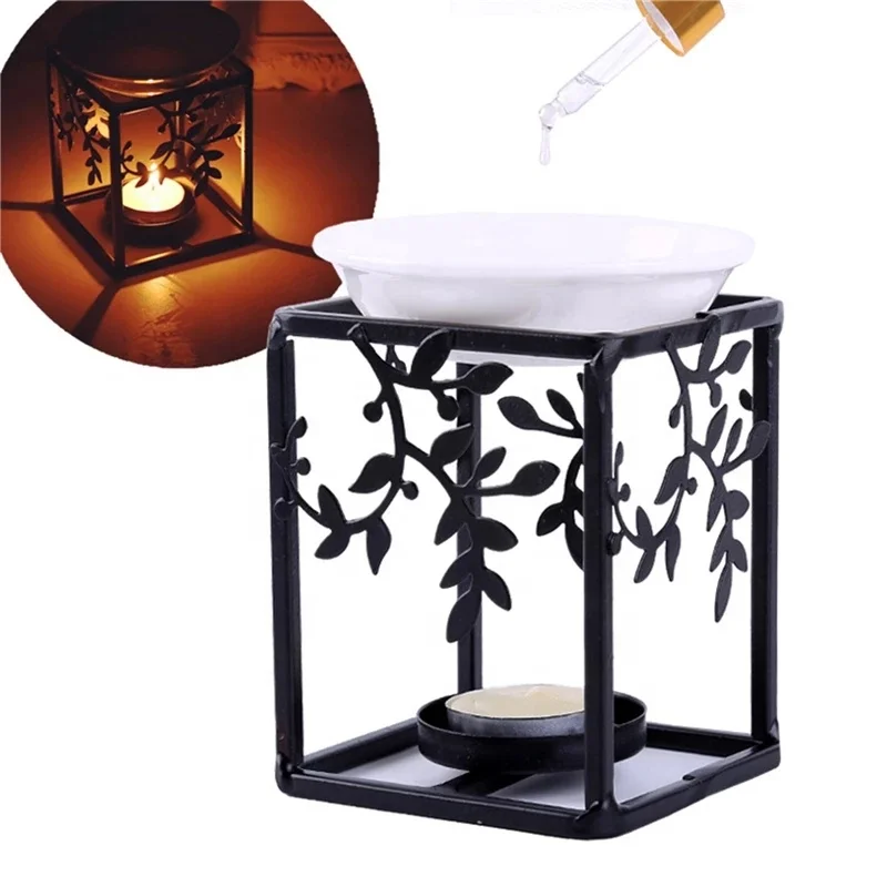Stainless Steel Oil Burner Candle Aromatherapy Oil Lamp Home Decorations Aroma 