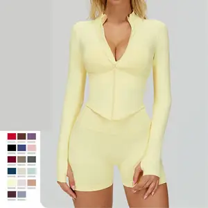 Tops Customized Custom Manufacturer Long Sleeves Winter Clothes for Women 2026 New Print Zipper Running Ladies Polo Shirt