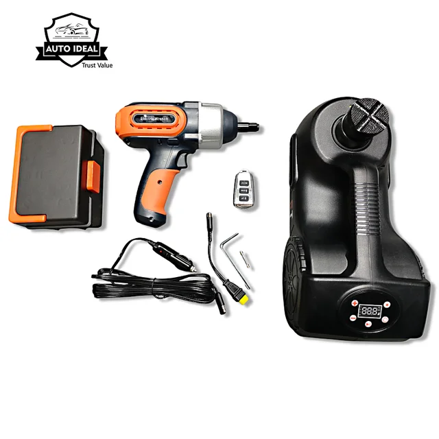 Direct Factory Sell  in 1 Electric Car Jack DC 12V - 14V5T Jack Compressor Wrench Emergency Tool Kit Motor Lifting Car Jack
