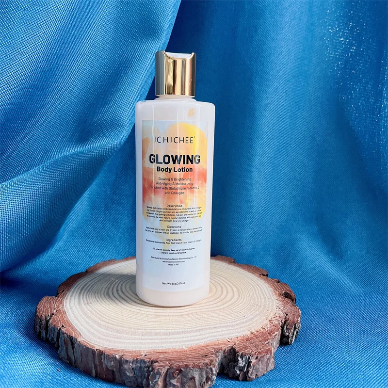 LOGO Organic Anti-Aging Glutathione Easy Glow and Brightening Whitening  Hydrating Body Milk Lotion Wholesale Custom hot selling hot selling Low  Price factory price