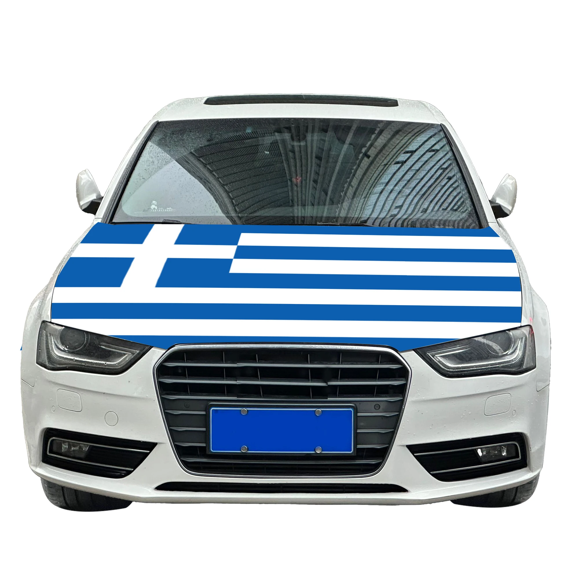 Housse De Capot De Voiture - Décor Pêche Avec Leurres Imprimés, Cadeau Original Pour Pêcheur