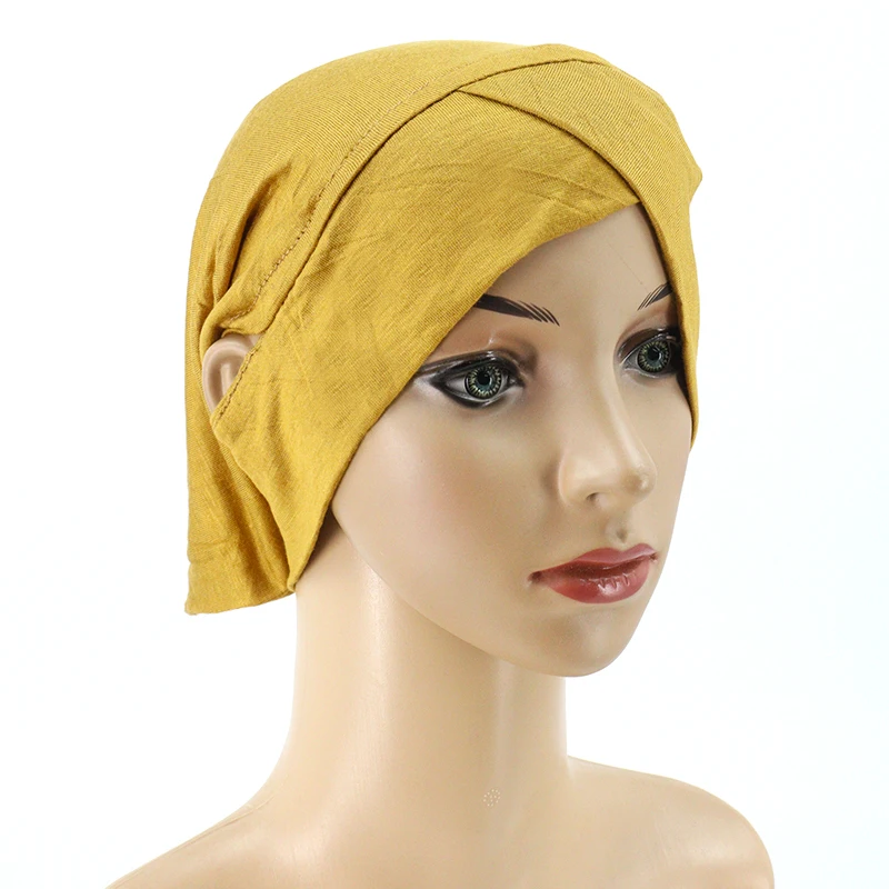 2021 Most Popular Hijab Cap Turbans With Ear Hole Sports Underscarf