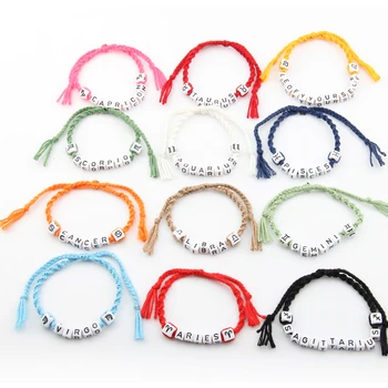 Wholesale Fashion CZ Crystal Letter Connector Charm Handmade Adjustable Cord  Bracelet - China Cord Bracelet and Adjustable Bracelet price