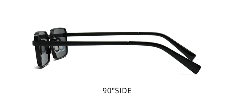 Lunettes de soleil rétro fines en métal, forme carrée classique, verres violets, protection UV400, édition limitée 2026_voghion.com