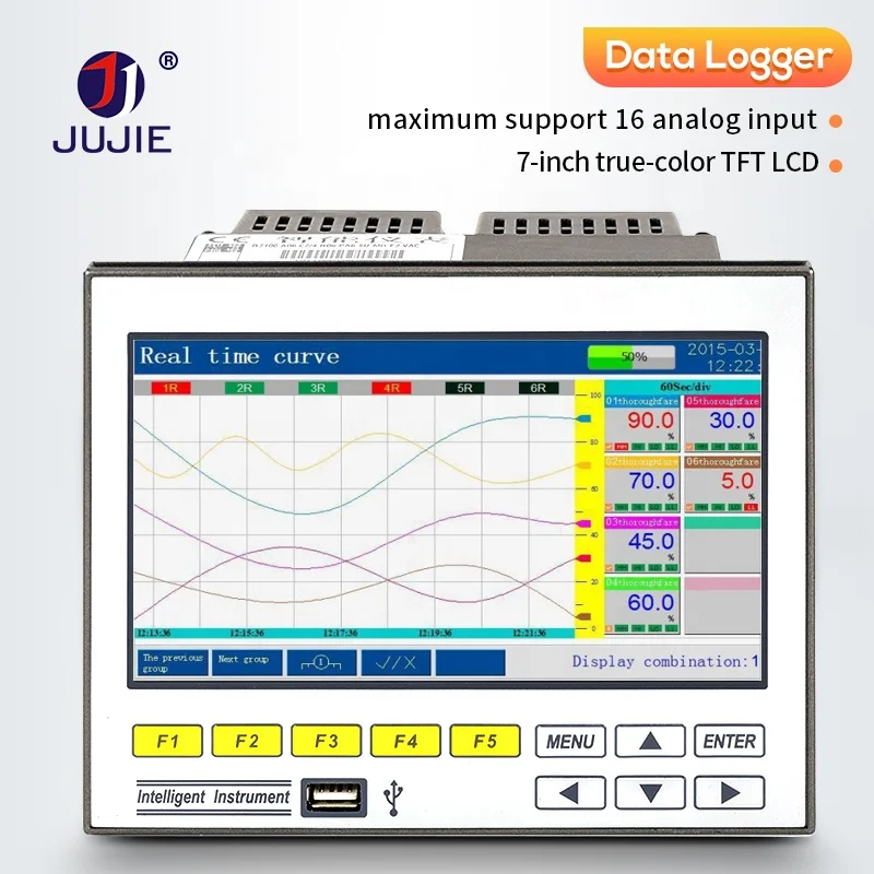 16 Channels Real Time Data Logger with Modbus USB Multi Channel USB Data Loggers Industrial