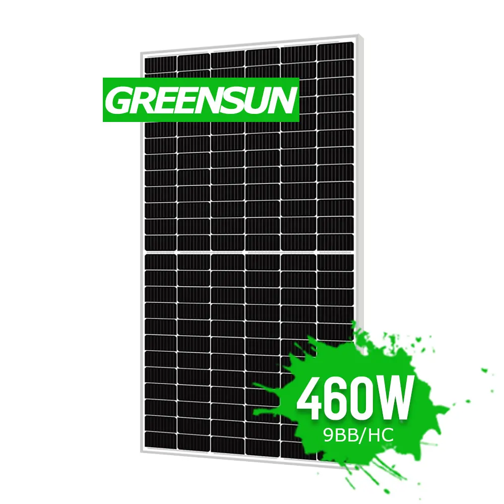 High efficiency Greensun 9bb 440w 450w 460w solar panel