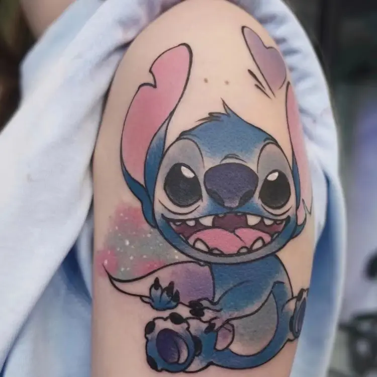 Hình xăm stitch cho những ai thích hoạt hình này Shin Tattoo  34121  Lạc Long Quân phường 5 quận 11  Shin Tattoo Xăm Hình Nghệ Thuật   Phun Xăm  Xoá Xăm Laze HCM 0933040682  Facebook