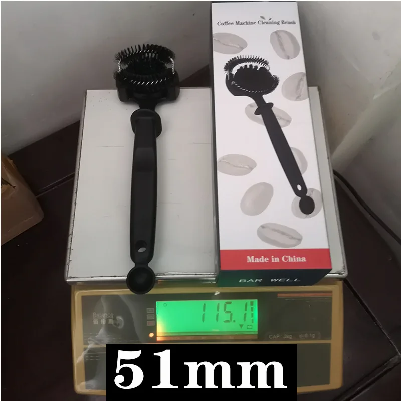 Coffee machine cleaning brush Circular coffee brush Long handle brewing head cleaning brush Kitchen cleaning tools supplier