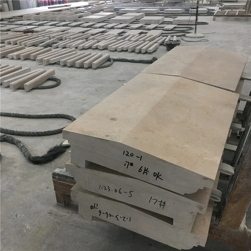 Персонализирани външни стенни облицовки от бежов варовик, естествен камък за вили, открити пространства и бани – полирани, матови, разцепени и тумбелирани