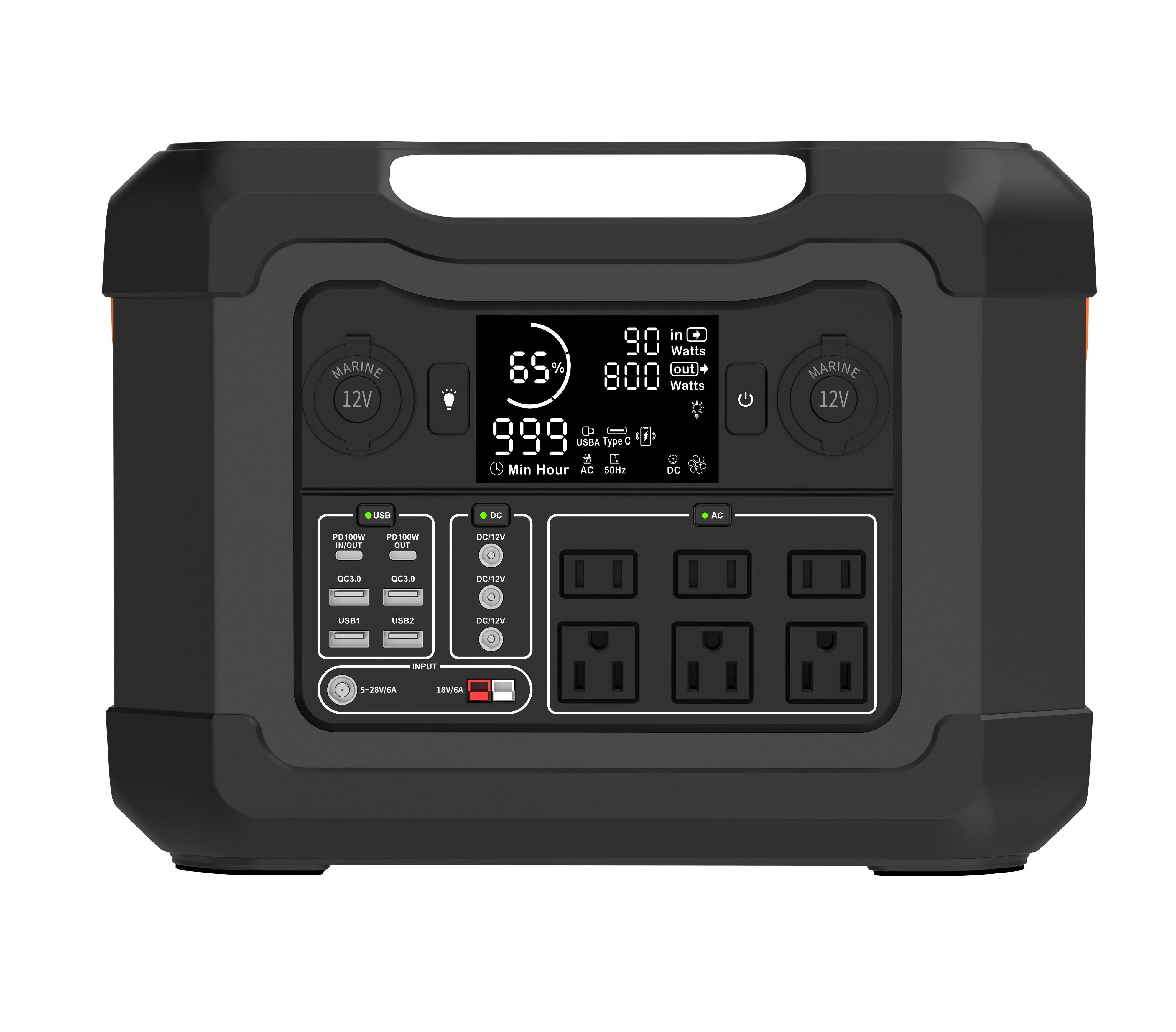 Portable Station Power Bank 3800w 4.6kwh 220v/110v Lifepo4 Battery Pd