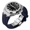 Silver Case+Blue Band