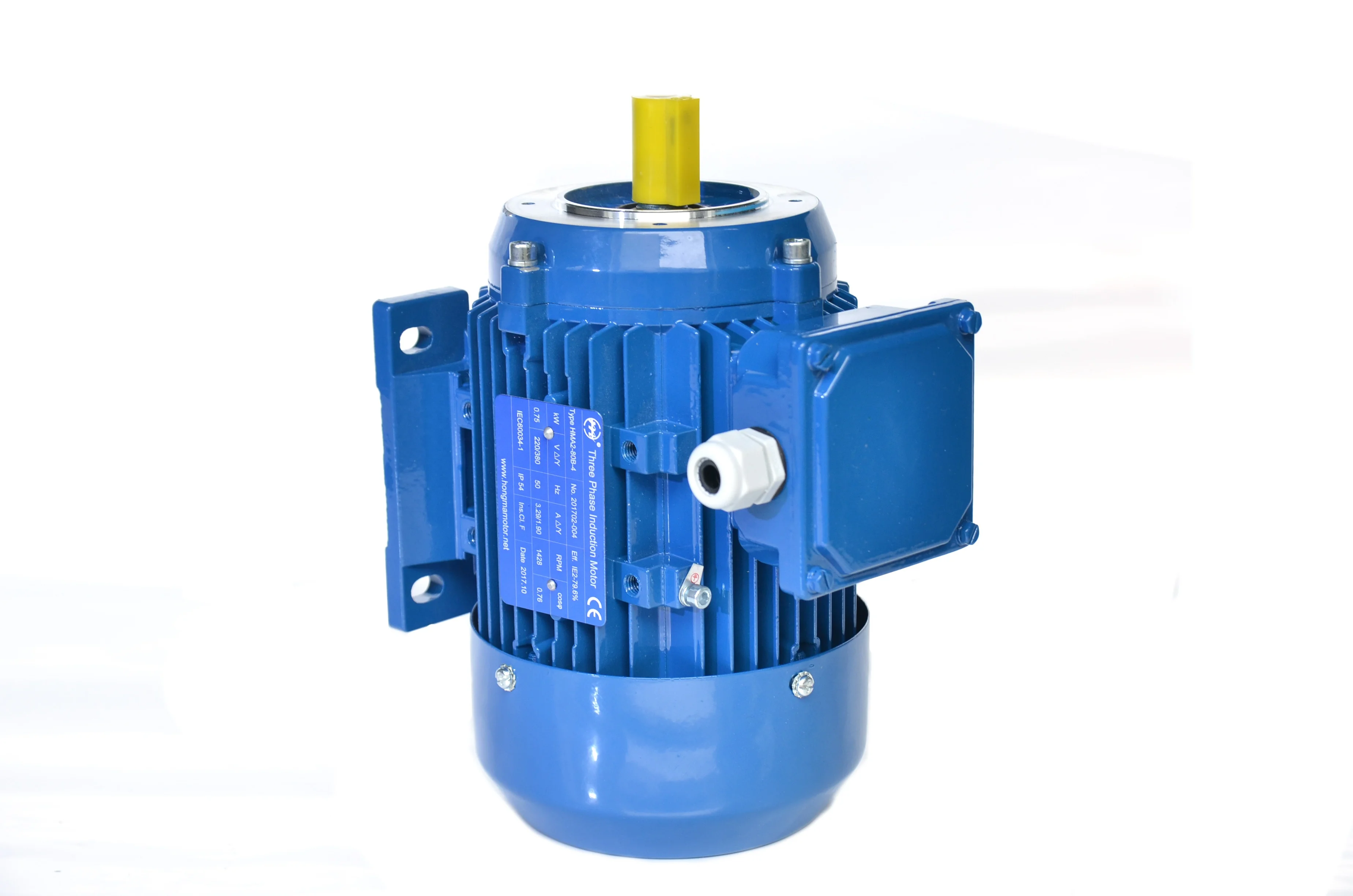 Горячая Распродажа IE2 рамка размер 80 полюс 4p мощность 0 75 кВт асинхронный трехфазный