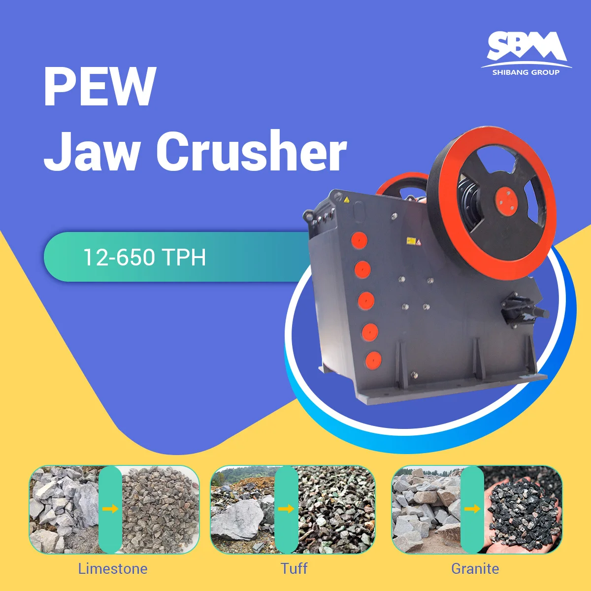 Mining Machine Quarry Crusher Plant Cast stone Jaw Crusher