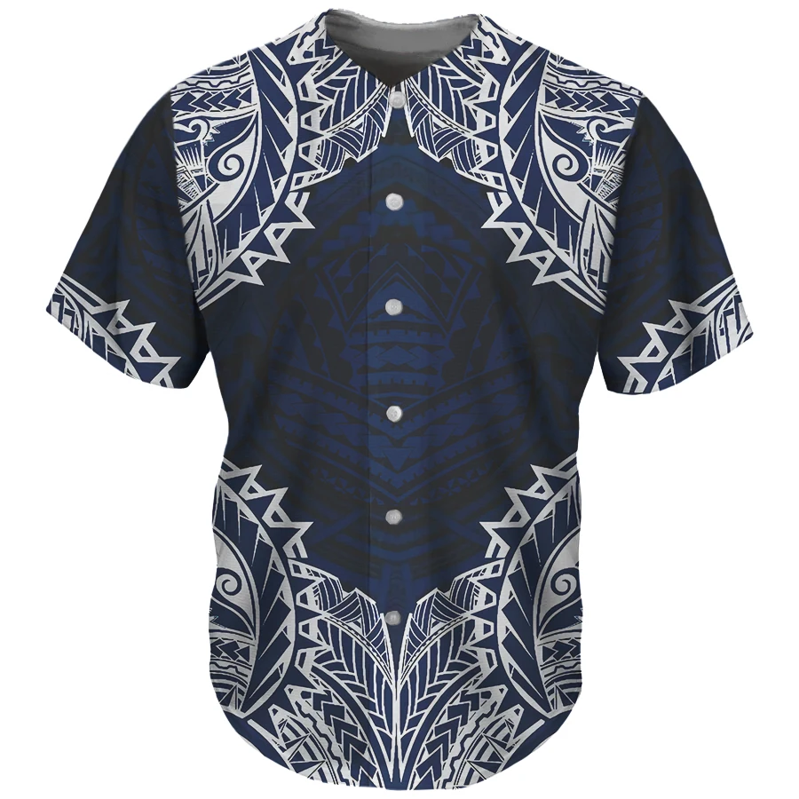 Wholesale Low Price Wholesale Polynesian Traditional Tribal Pattern  Hawaiian Print T-shirt Summer Breathable T-Shirt Blank Top Design From  m.