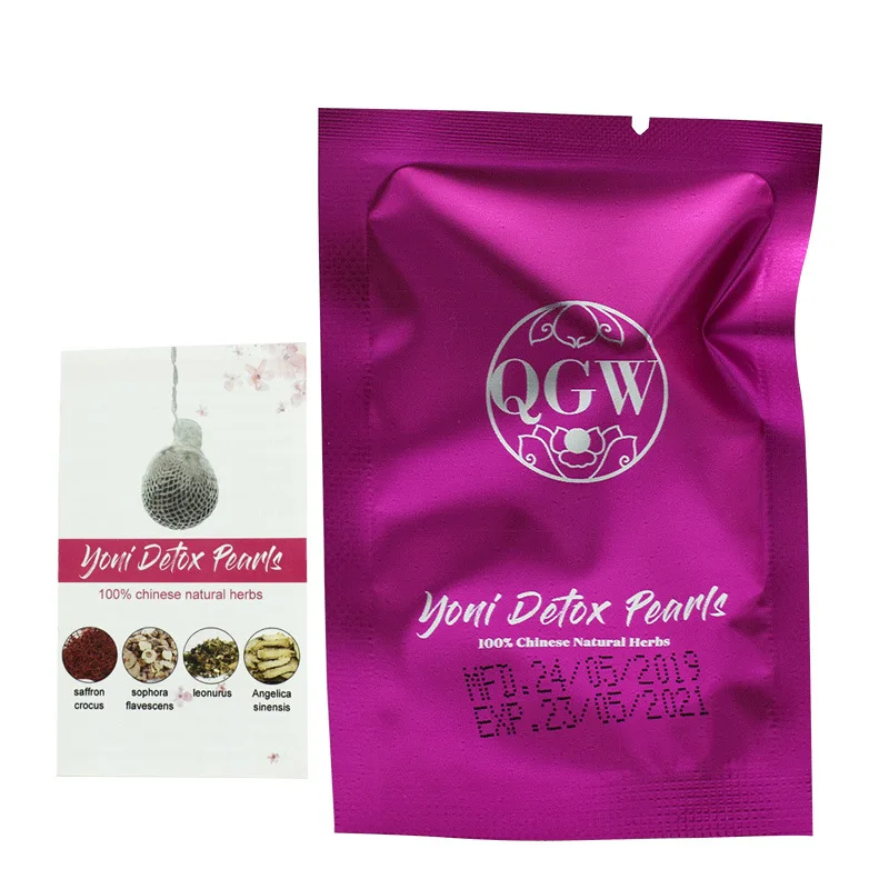 
The best effective fibroid cure organic yoni pearls detox balls with string kit wholesale 