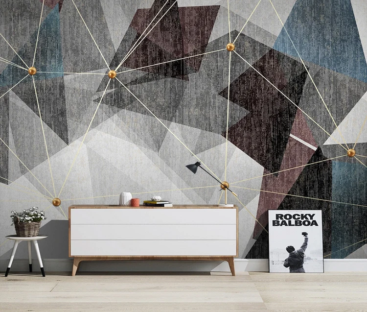 Import Nordic Wall Paper Adhesive Home Decor Wall Mural 3d Luxury Geometric  Wallpaper - Buy Wall Paper Adhesive,Wall Mural 3d,Luxury Geometric Wallpaper  Product on 
