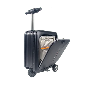Smart Riding Electric Luggage Suitcase, 360° Wheels & USB Charging for Business Electric Riding Suitcase