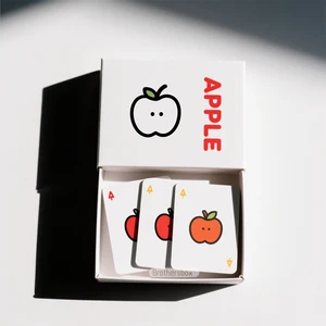 Wholesale Customized Paper Flashcards Early Childhood Education Learning Word Shape Flashcards for Children